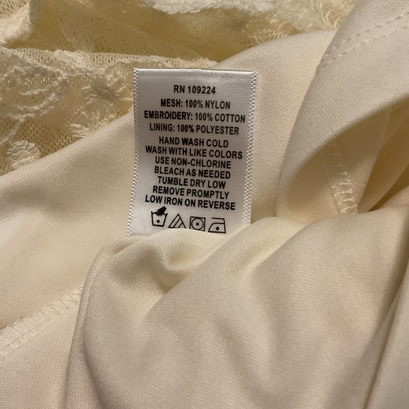 Indigo Soul Ivory Boho Lace Tunic Blouse Long Sleeve - Picture 10 of 10